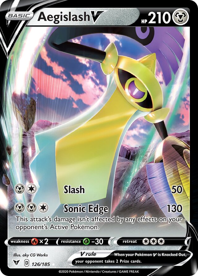 Aegislash V 126/185 Ultra Rare