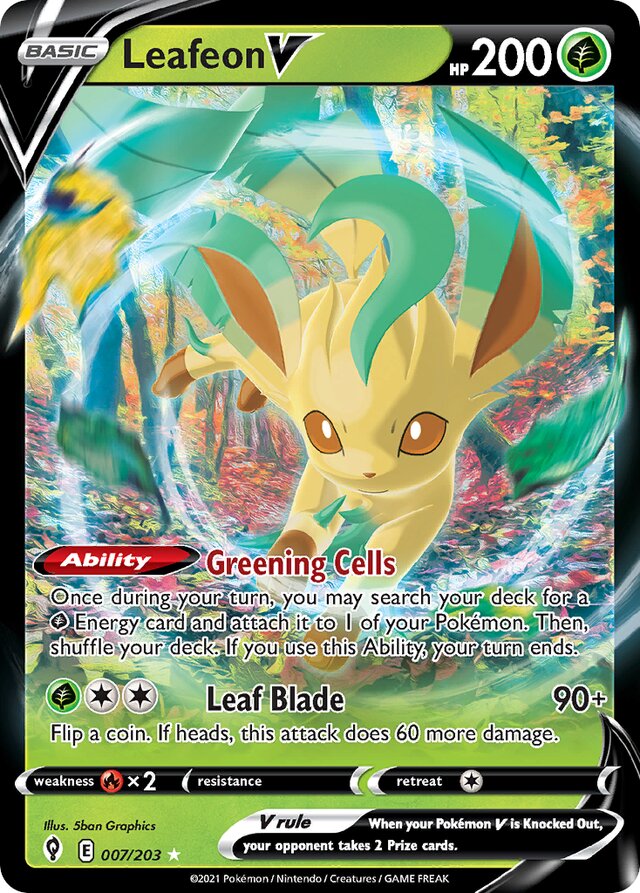 Leafeon V 007/203 Ultra Rare