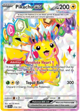 219/191 Pikachu EX