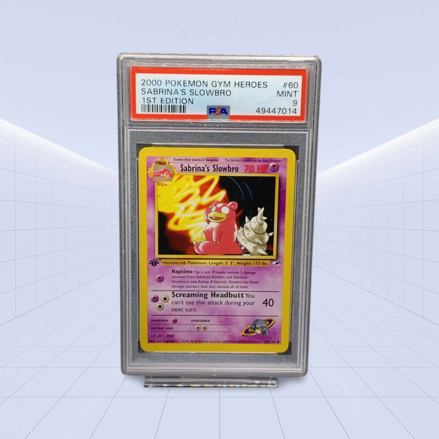 Sabrina's Slowbro 1ST EDITION PSA MINT 9