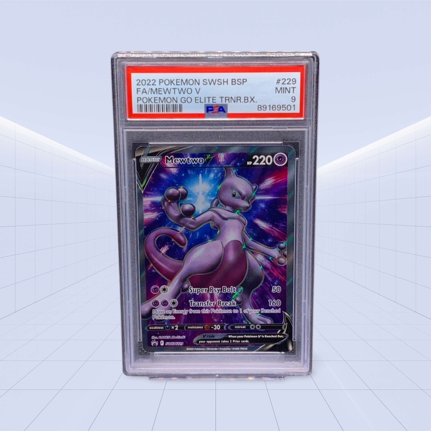 SWSH229 MEWTWO V PSA MINT 9