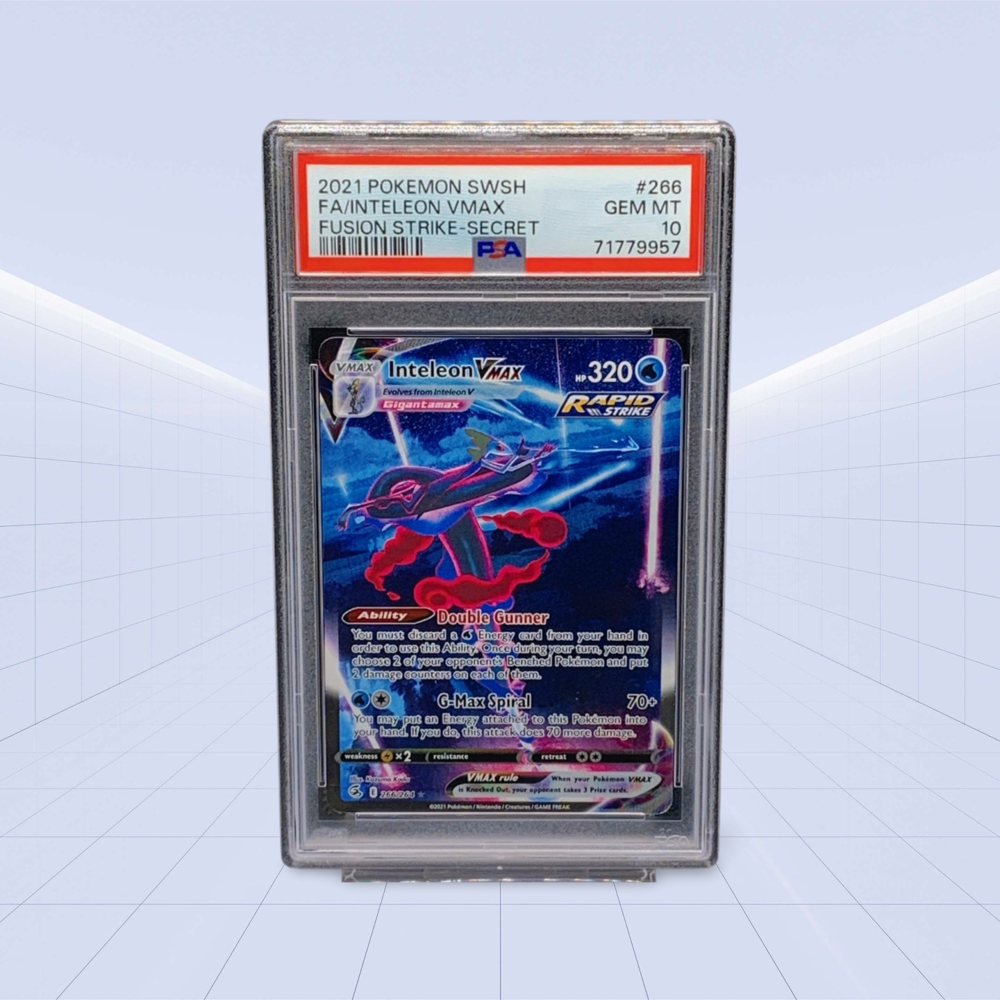 #266/264 INTELEON VMAX PSA GEM-MT 10