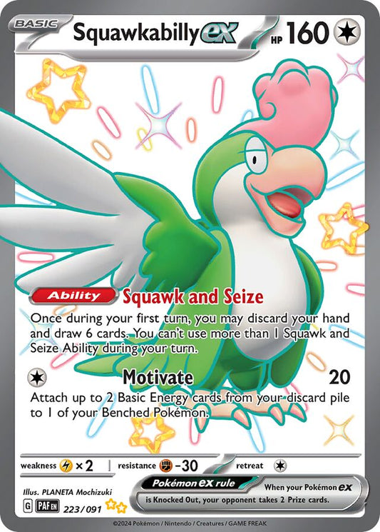 Squawkabilly EX Full Art Shiny Rare