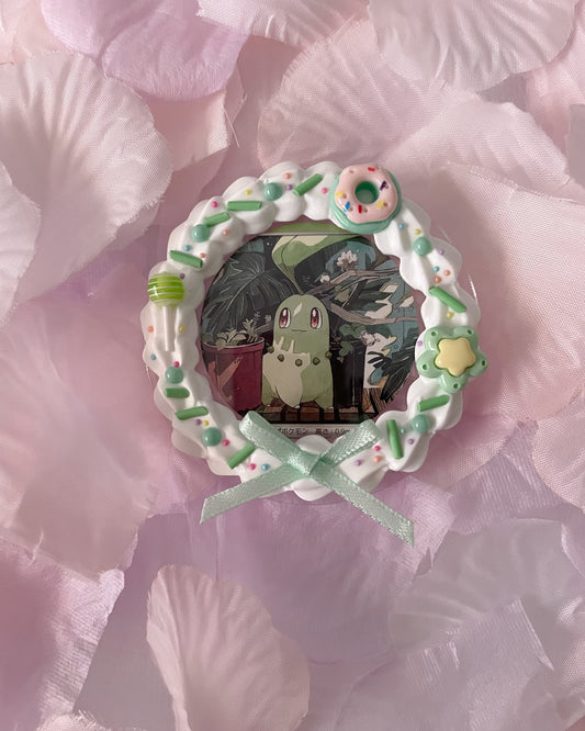 Chikorita Badge Decoden