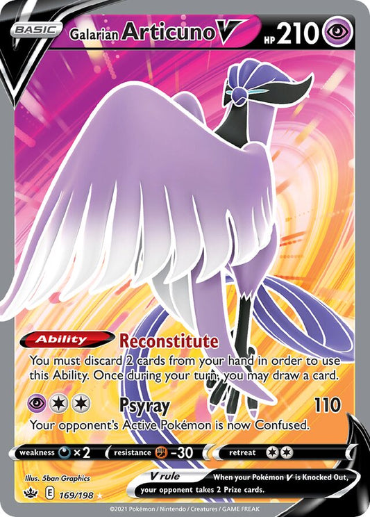 Galarian Articuno 169/198 Full Art Ultra Rare