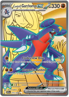215/182 Cynthia's Garchomp EX