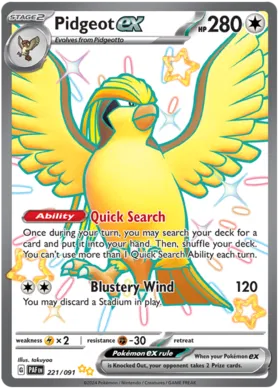 221/091 Pidgeot EX