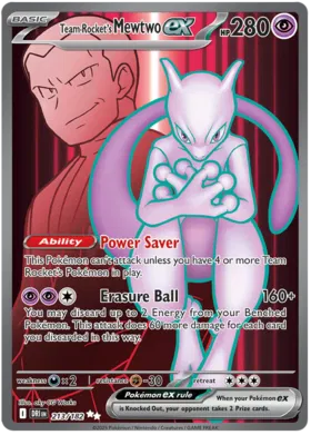 213/182 Team Rocket's Mewtwo EX