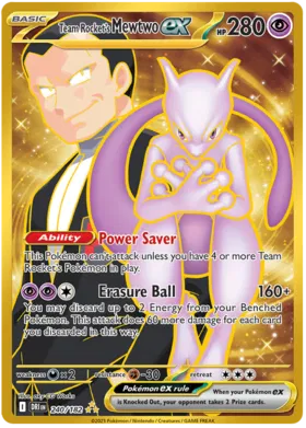 240/182 Team Rocket's Mewtwo EX