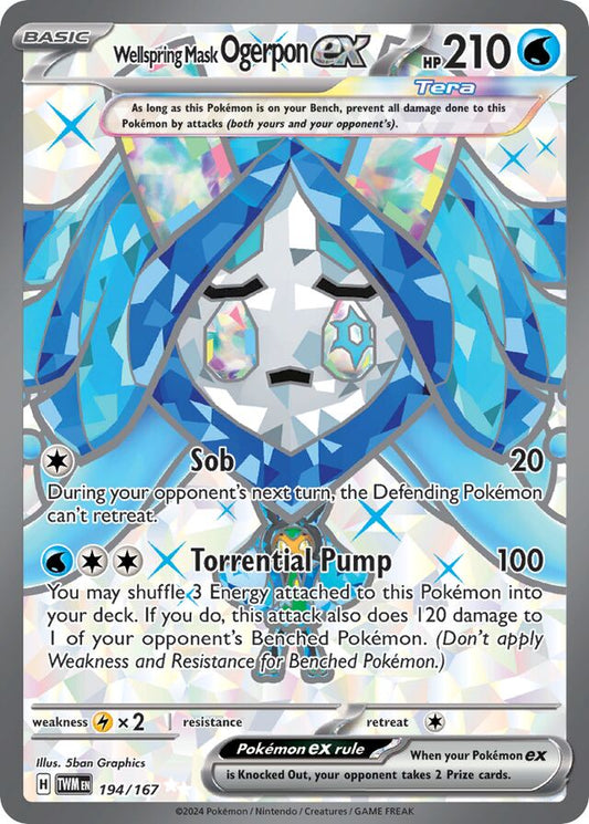 Wellspring Mask Ogerpon EX 194/167 Ultra Rare