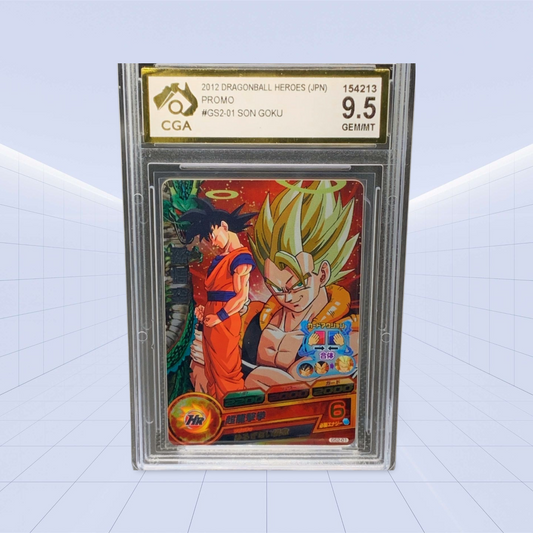 #GS2-01 Son Goku PROMO CGA GEM/MNT 9.5
