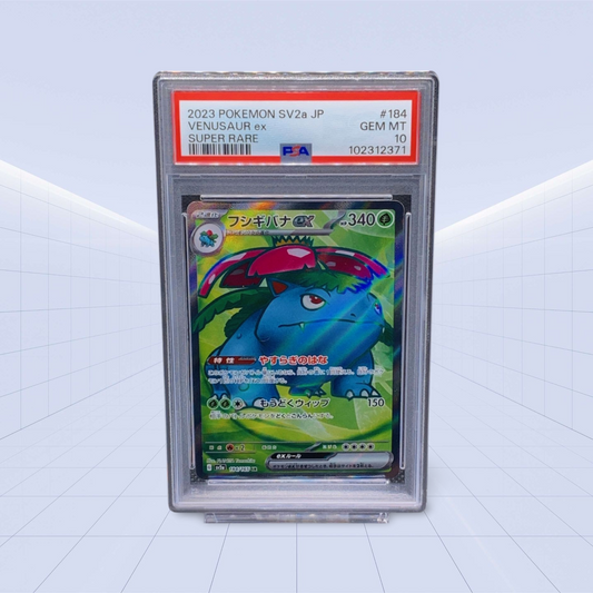 184/165 VENASAUR EX PSA GEM/MT 10