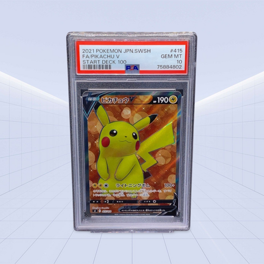 415/414 FA/PIKACHU V PSA GEM/MT 10
