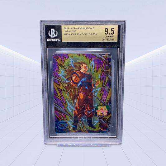 #UGM5CP5 SON GOKU CP FOIL BECKETT GEM MINT 9.5