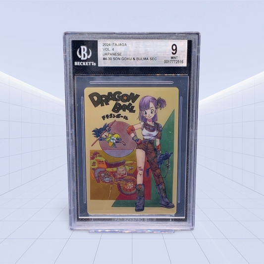 #4-30 SON GOKU & BULMA SEC BECKETT GEM MINT 9.5