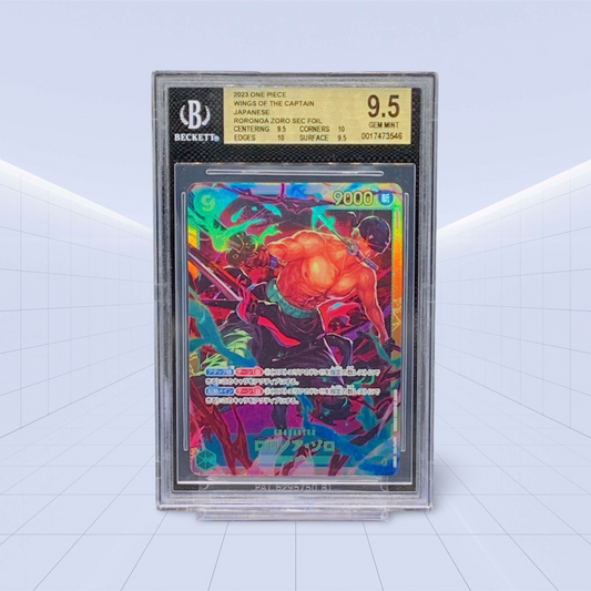 RORONOA ZORO SEC FOIL BGS MINT 9.5