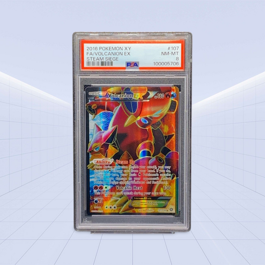 107/114 Volcanion EX PSA NM-MT 8